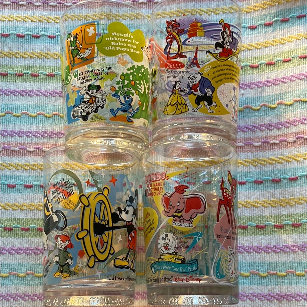 Disney Mickey Mouse Glass - Colorful Design